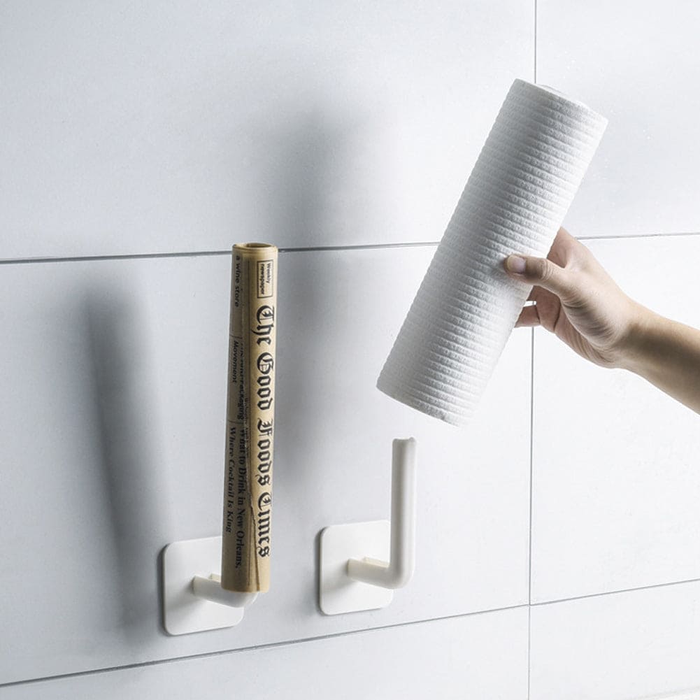 Multifunctional Hanger, Kitchen Paper Holder, Wall Mounted Bracket, Tray Holder Multifunctional Hanger, Kitchen Paper Holder, Wall Mounted Bracket, Tray Holder